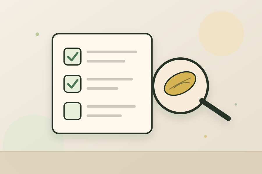 Plant symptom checklist with leaf, soil, and pest clues