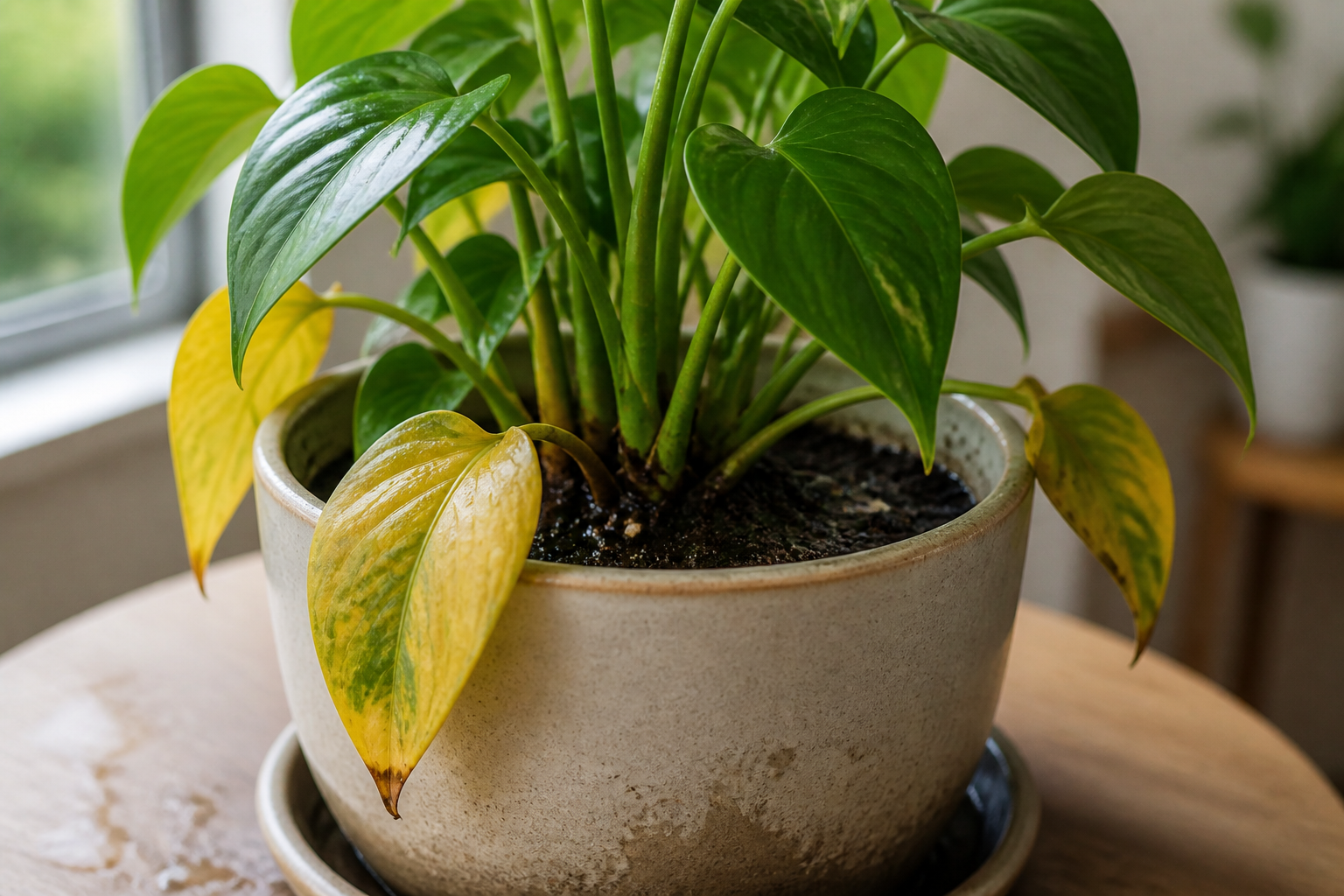 Overwatered Plant Signs plant symptom example